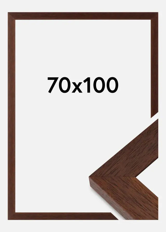 Cornice Juno Vetro Acrilico Teak 70x100 cm