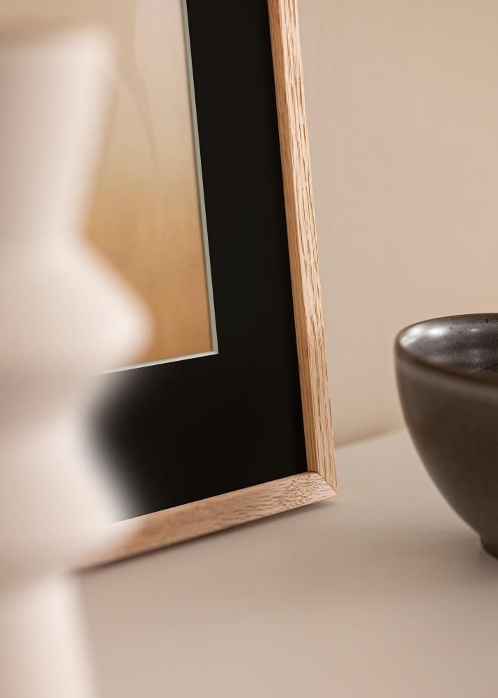 Cornice Oslo Rovere 30x40 cm - Passe-partout Nero 18x27 cm