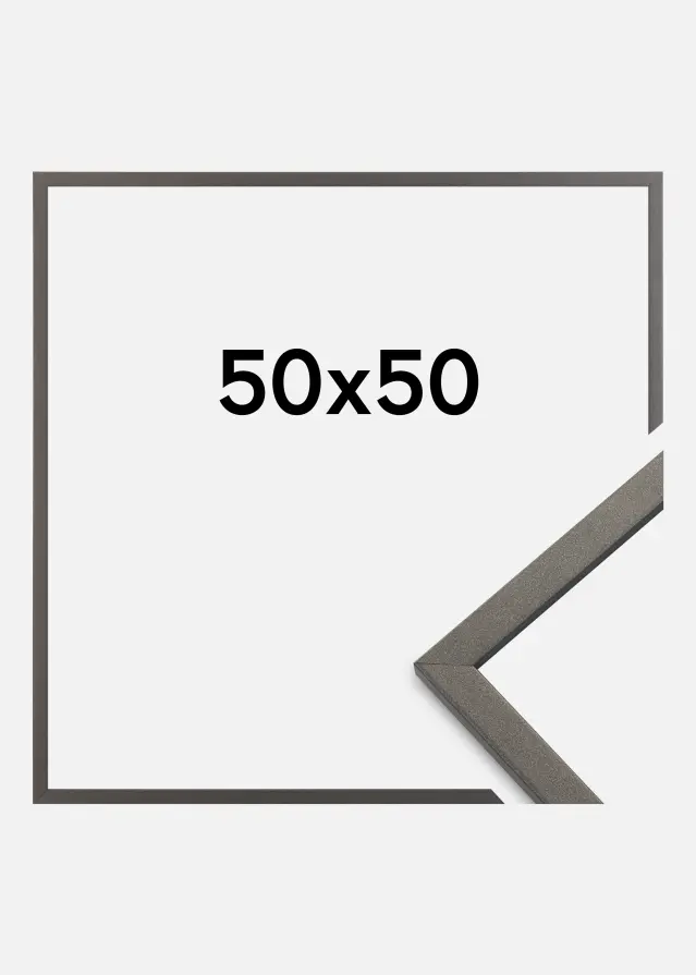Cornice Edsbyn Vetro acrilico Grafite 50x50 cm