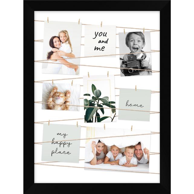 Fotogalleri Cornici multiple Nero 50x70 cm