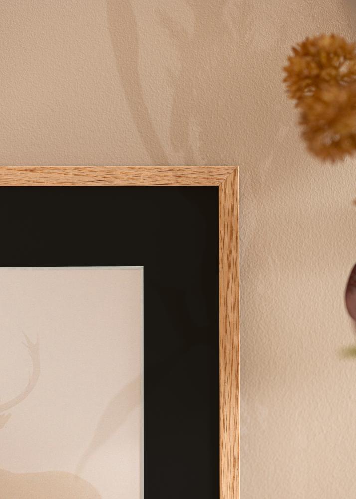 Cornice Oslo Rovere 30x40 cm - Passe-partout Nero 18x27 cm