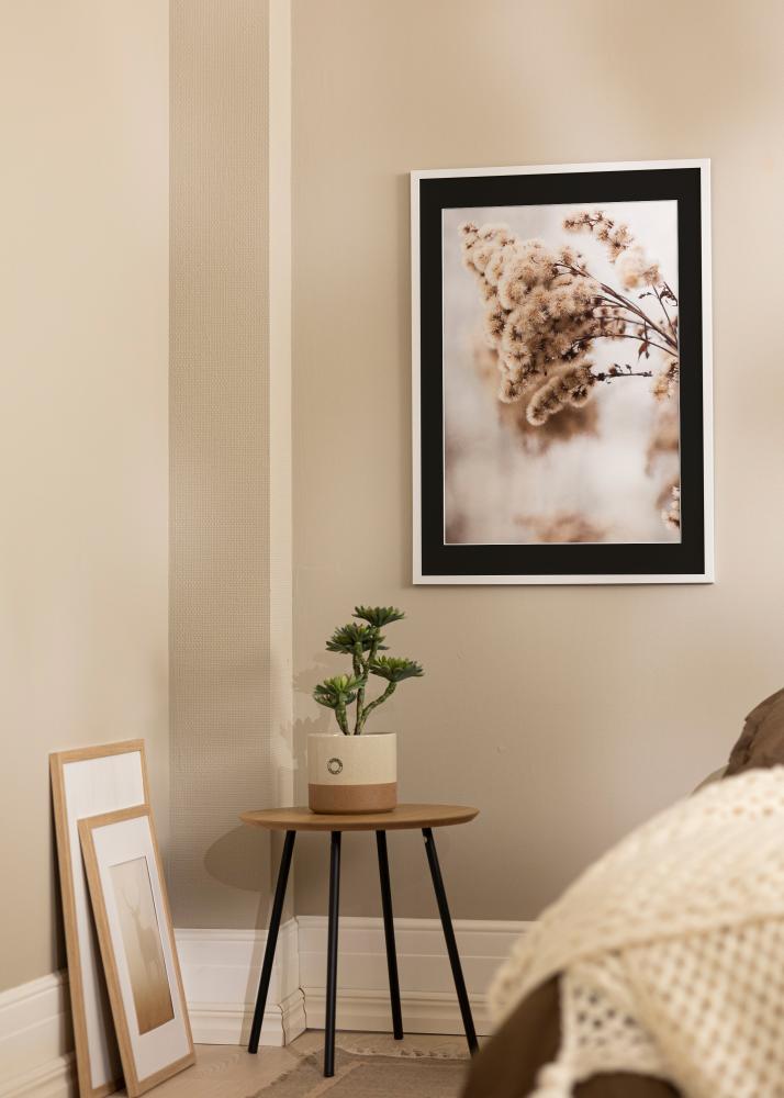 Cornice Trendy Bianco 20x25 cm - Passe-partout Nero 14x18 cm