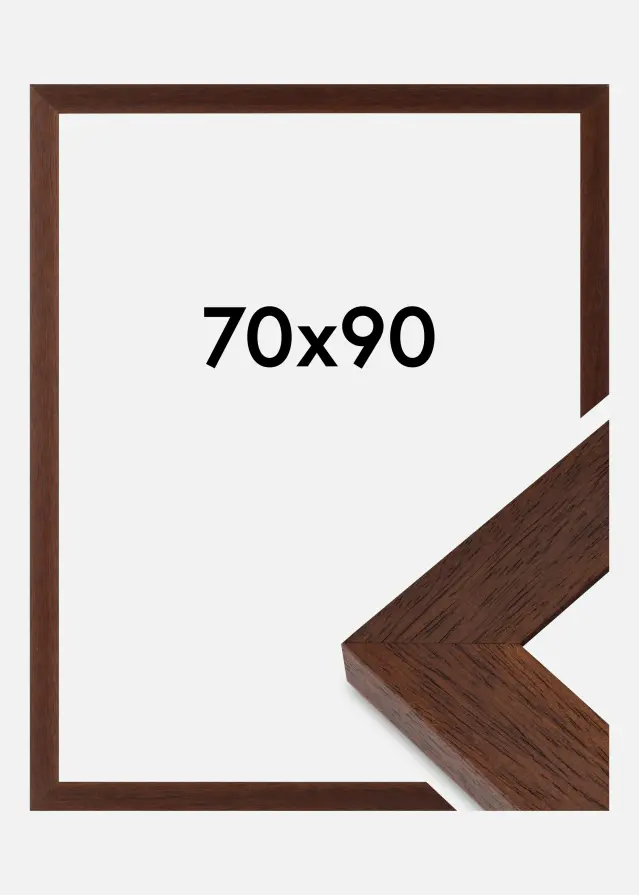 Cornice Juno Vetro Acrilico Teak 70x90 cm