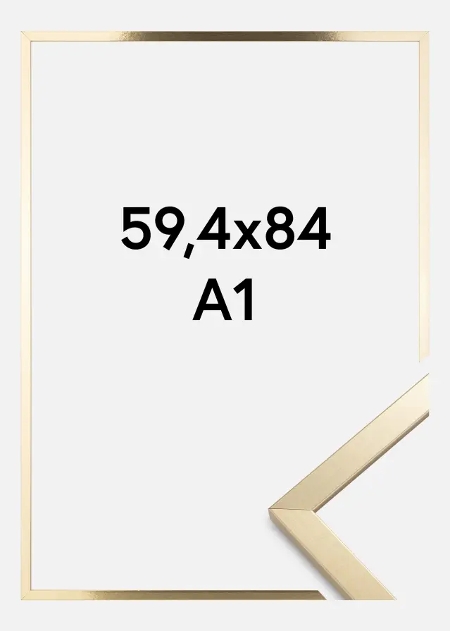 Cornice Trendy Vetro Acrilico Oro 59,4x84,1 cm (A1)