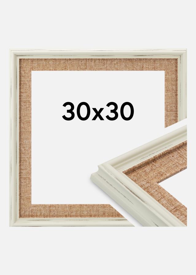 Cornice Sandweave Vetro acrilico Bianco 30x30 cm