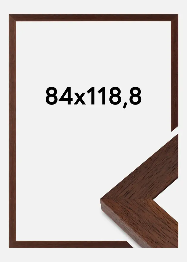 Cornice Juno Vetro Acrilico Teak 84,1x118,9 cm (A0)