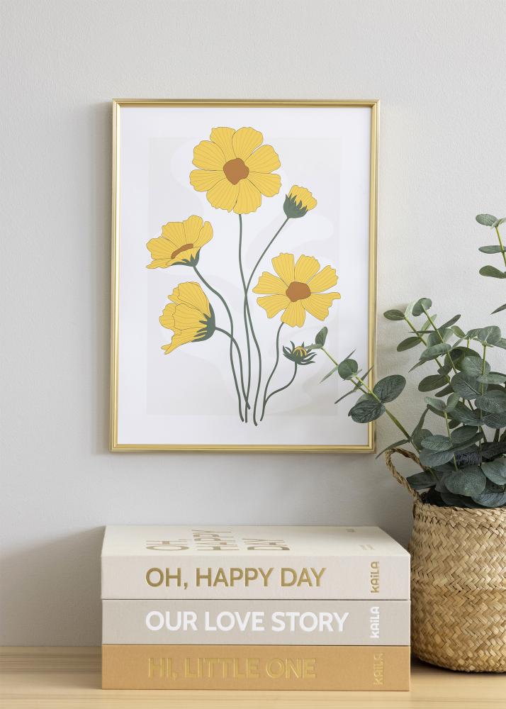 Cornice Hipster Vetro acrilico Oro 70x100 cm