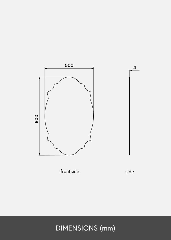 KAILA Specchio Chique 50x80 cm