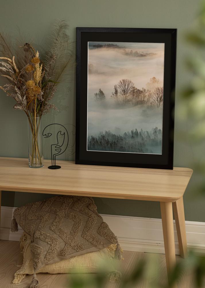 Cornice Trendline Nero 35x45 cm - Passe-partout Nero 24x34 cm