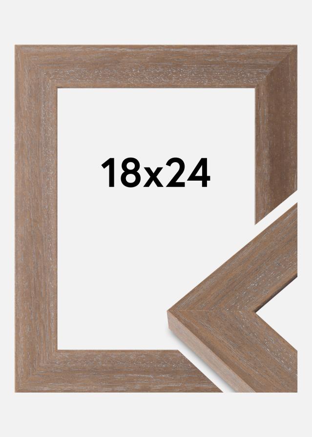 Cornice Juno Vetro Acrilico Grigio 18x24 cm