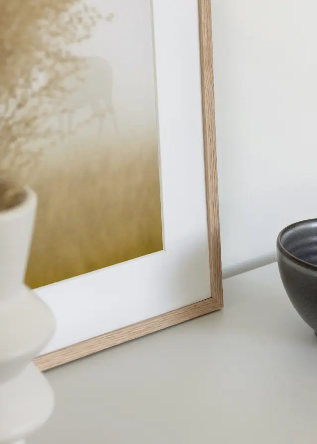 Cornice quercia stretta acrilico 10x10 cm