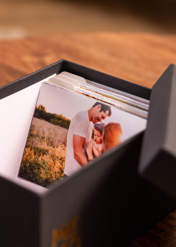 KAILA MEMORIES Scatola Fotografica (700 foto in 10x15 cm) - Nero