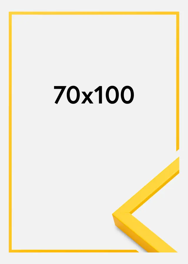 Cornice E-Line Vetro acrilico Giallo 70x100 cm