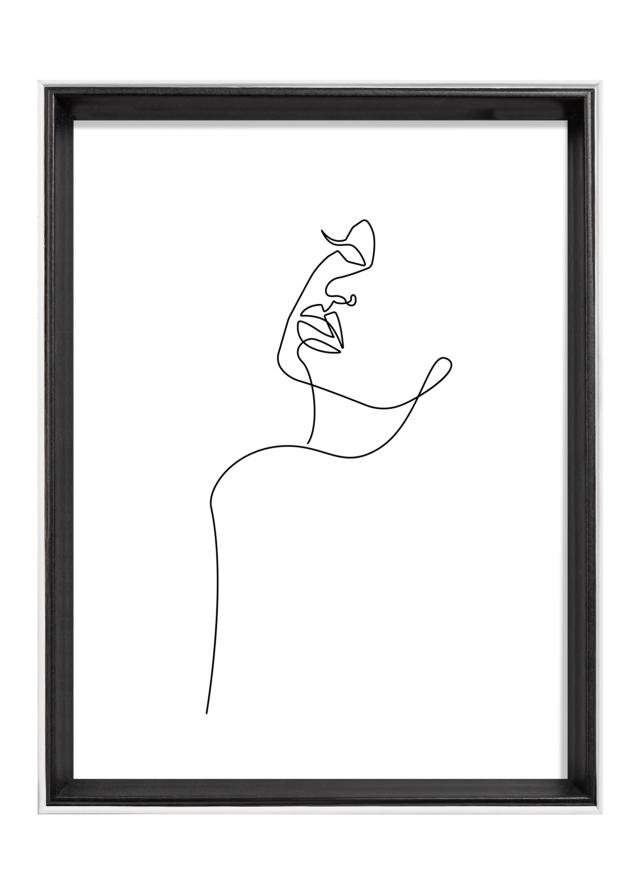 Cornice Silhouette Nero 18x24 cm