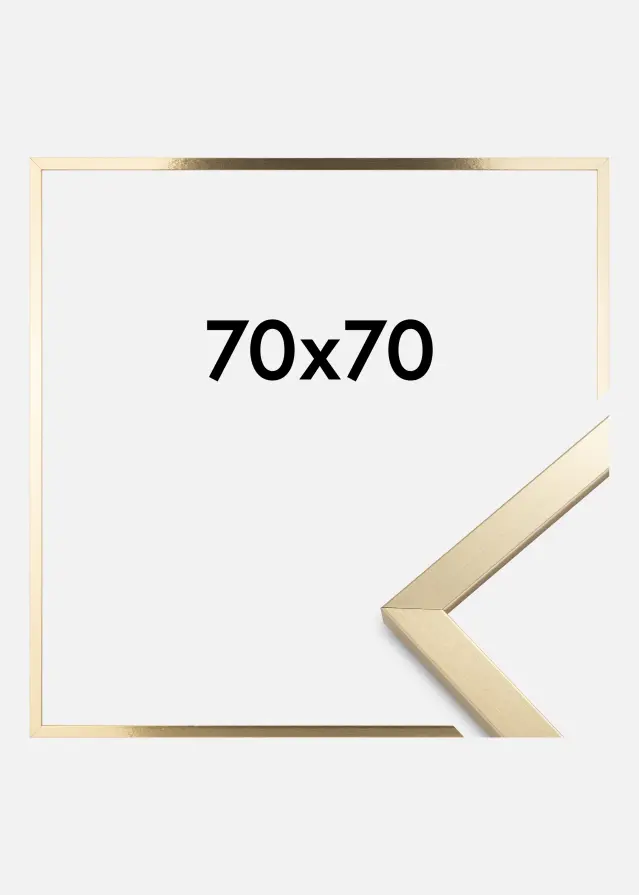 Cornice Trendy Vetro Acrilico Oro 70x70 cm