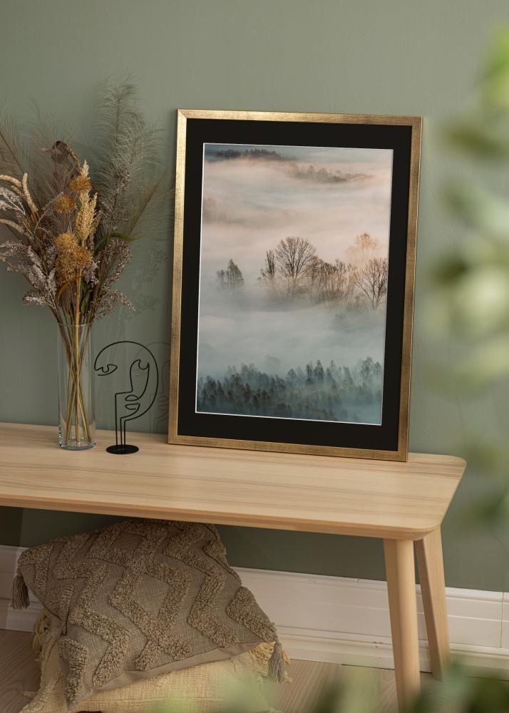 Cornice Stilren Oro 18x24 cm - Passe-partout Nero 13x18 cm