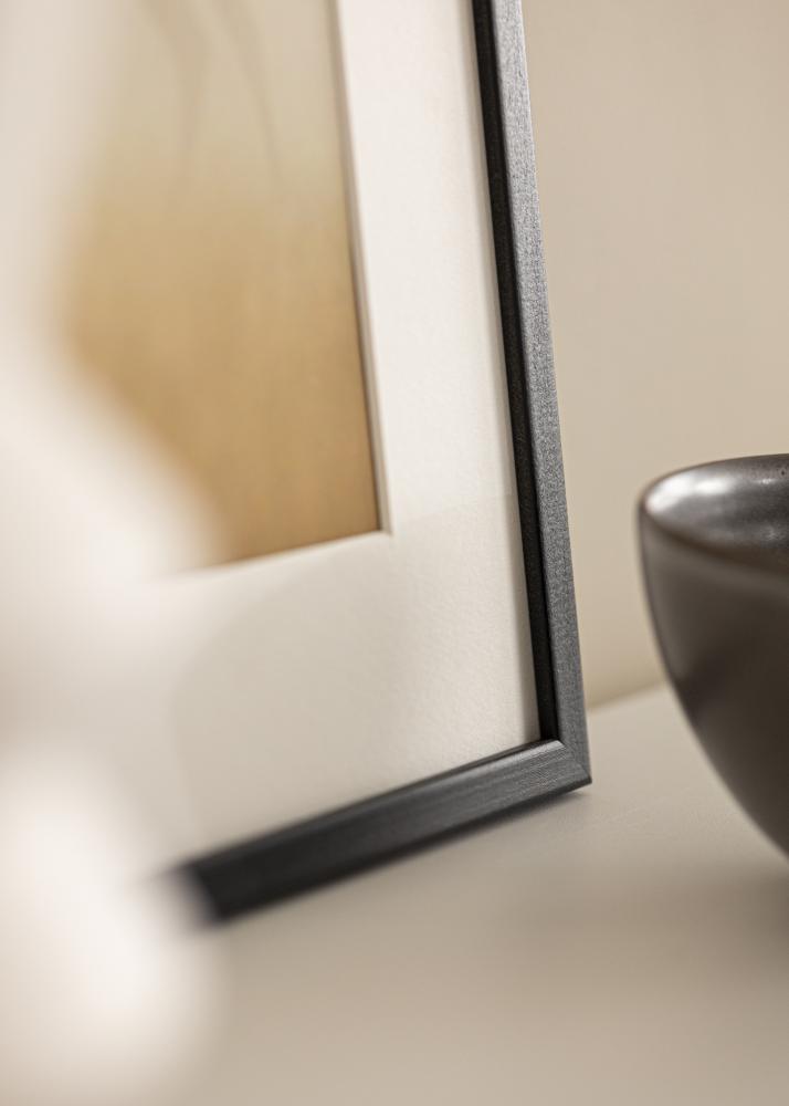 Cornice Kaspar Vetro acrilico Nero 25x70 cm