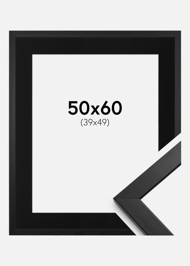 Cornice Stilren Vetro acrilico Nero 50x60 cm - Passe-partout Nero 40x50 cm