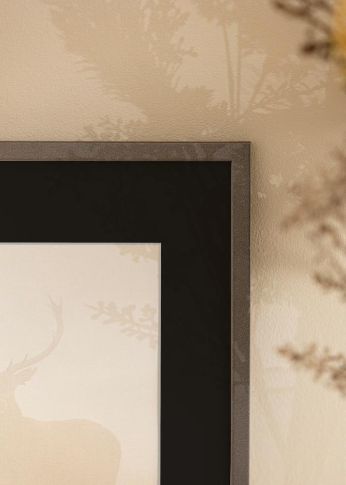 Cornice Edsbyn Grafite 20x30 cm - Passe-partout Nero 15x21 cm (A5)