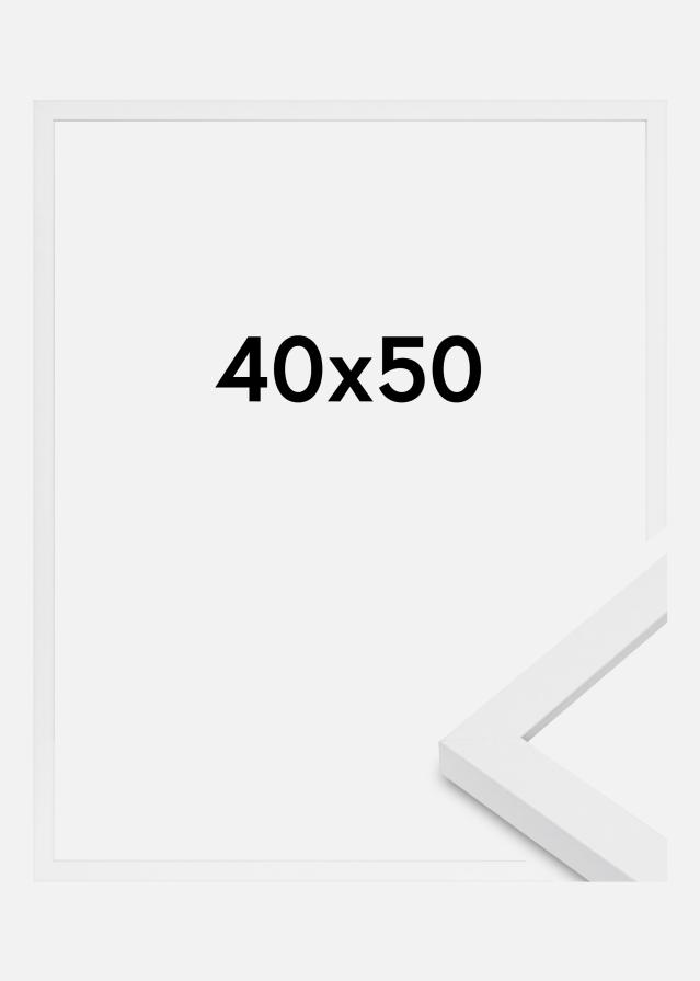 Cornice Modern Vetro acrilico Bianco 40x50 cm