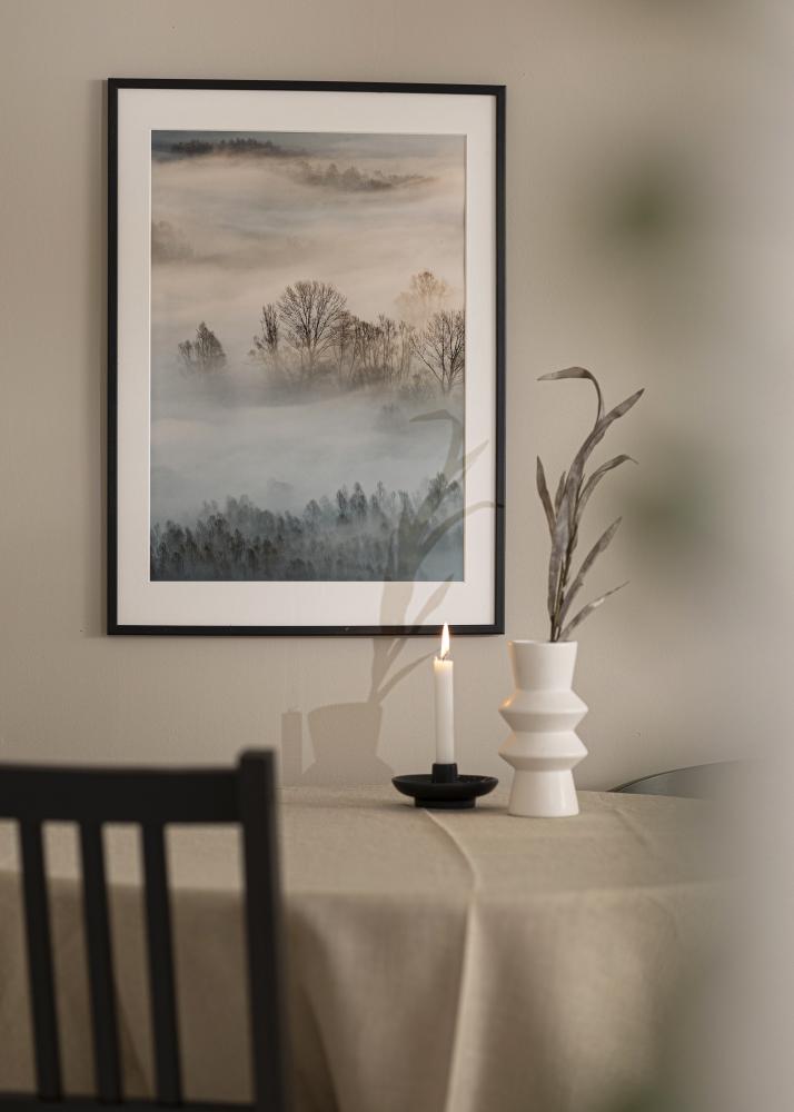 Cornice Kaspar Vetro acrilico Nero 25x70 cm