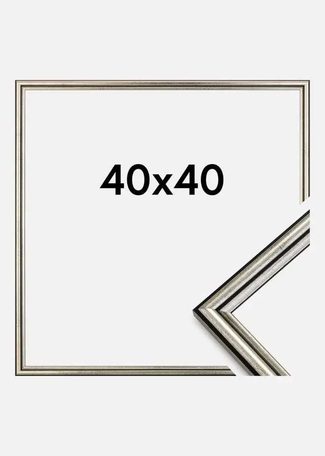Cornice Horndal Vetro acrilico Argento 40x40 cm