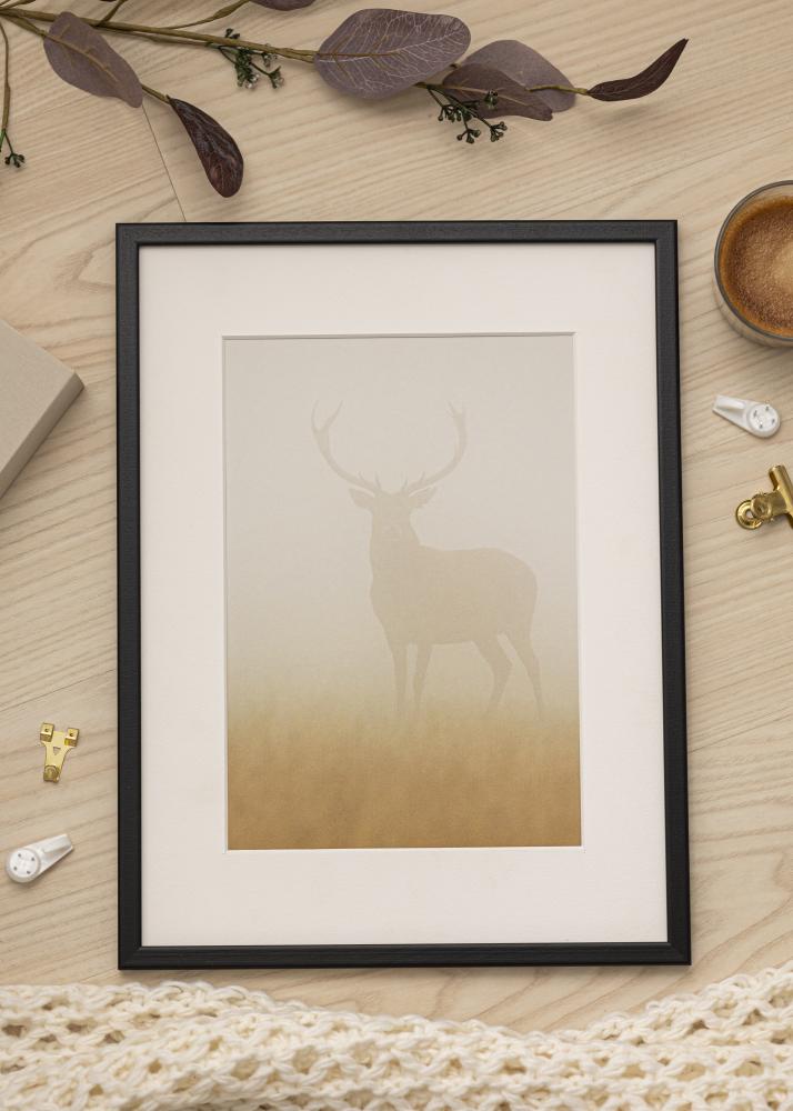 Cornice Kaspar Vetro acrilico Nero 25x70 cm