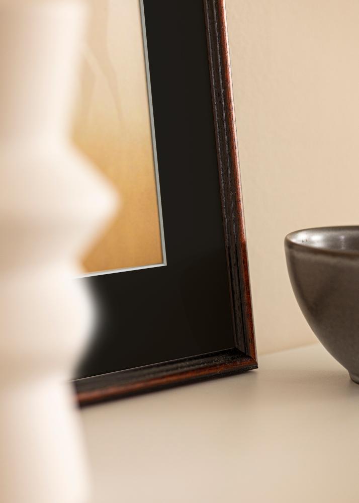 Cornice Horndal Noce 24x30 cm - Passe-partout Nero 18x24 cm