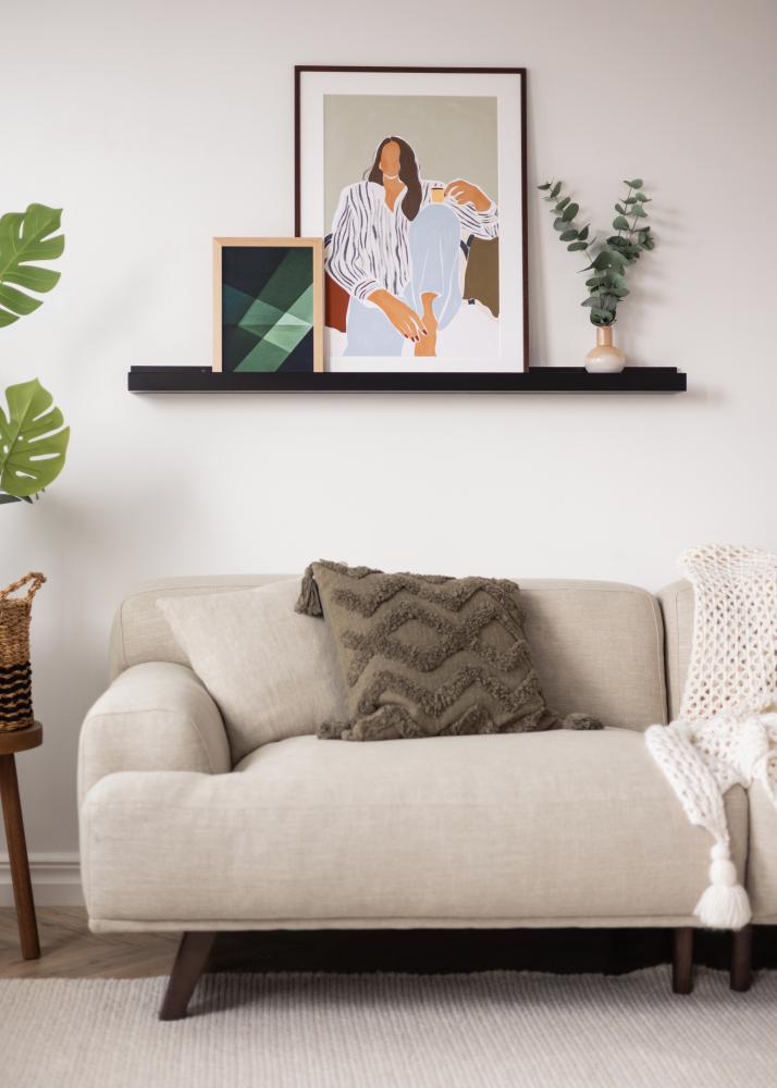 KAILA Mensola per Cornici Nera 130 cm