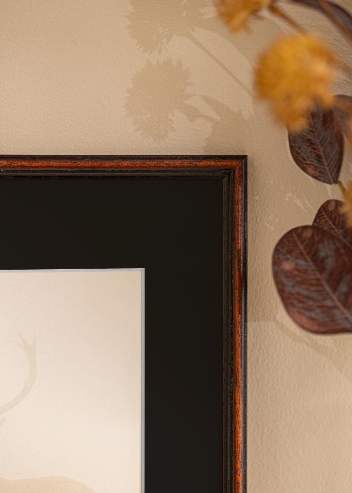 Cornice Horndal Noce 24x30 cm - Passe-partout Nero 18x24 cm