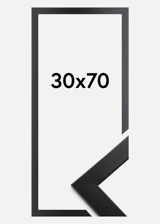 Cornice Trendline Vetro acrilico Nero 30x70 cm