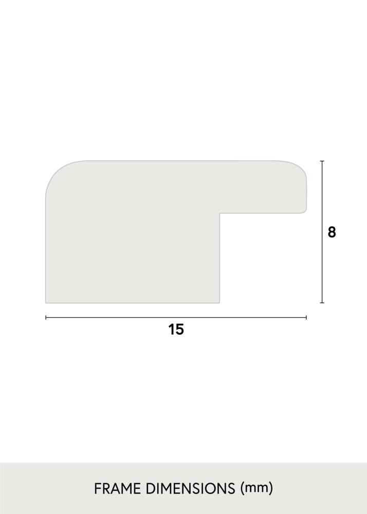 Cornice Liv Vetro Acrilico Bianco 13x18 cm