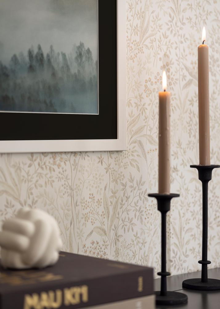 Cornice Trendline Bianco 35x45 cm - Passe-partout Nero 24x34 cm