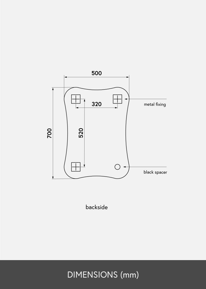 KAILA Specchio Concave 50x70 cm
