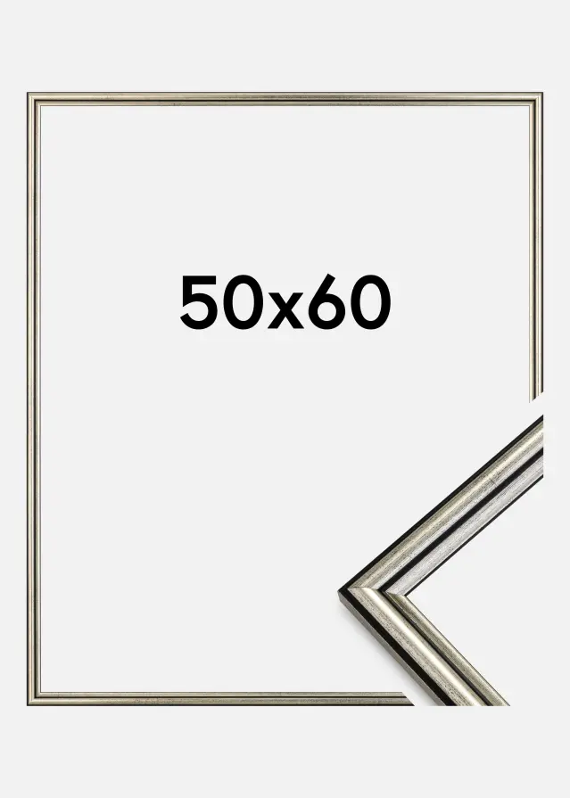 Cornice Horndal Vetro acrilico Argento 50x60 cm