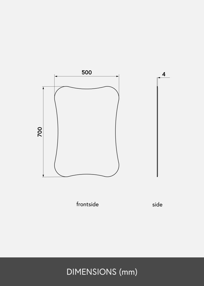 KAILA Specchio Concave 50x70 cm