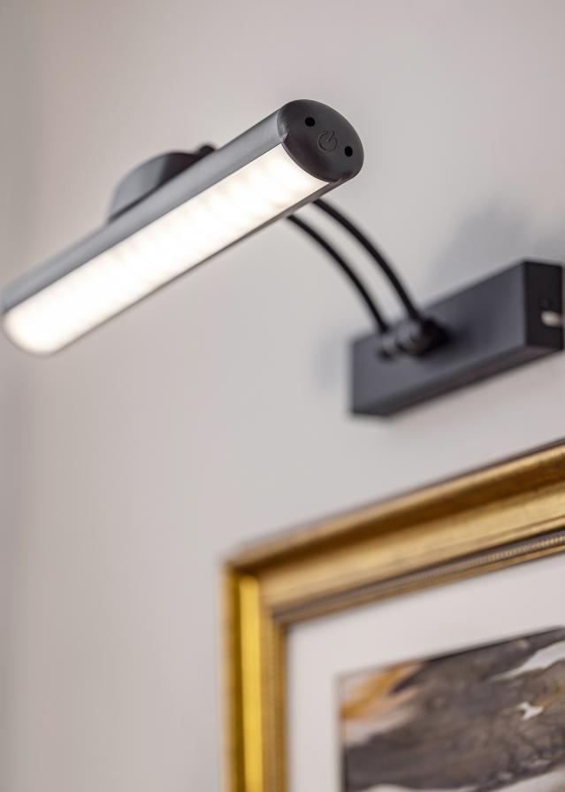 KAILA Luster Illuminazione per quadri a batteria 32 cm - Nero