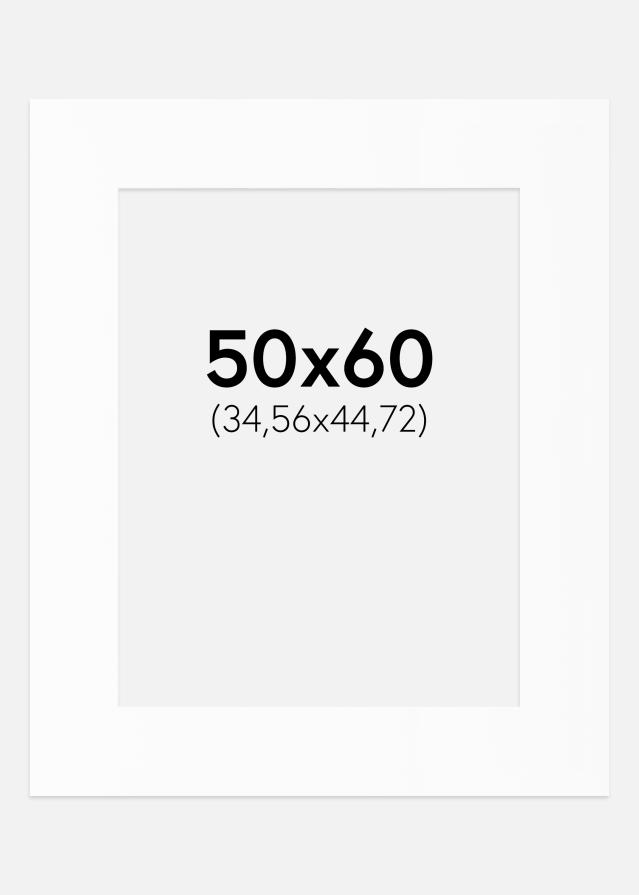 Passe-partout Canson Bianco (Bordo interno bianco) 50x60 cm (34,56x44,72)