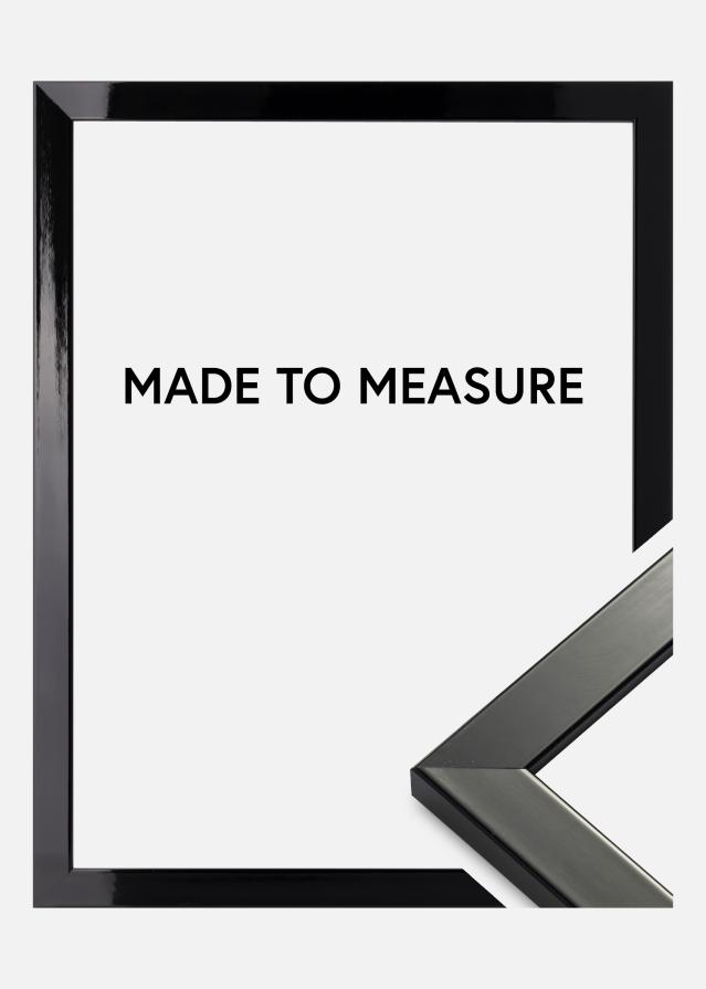 Cornice Uppsala Nero Laccato lucido - Dimensioni personalizzabili