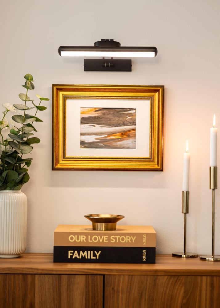 KAILA Luster Illuminazione per quadri a batteria 32 cm - Nero