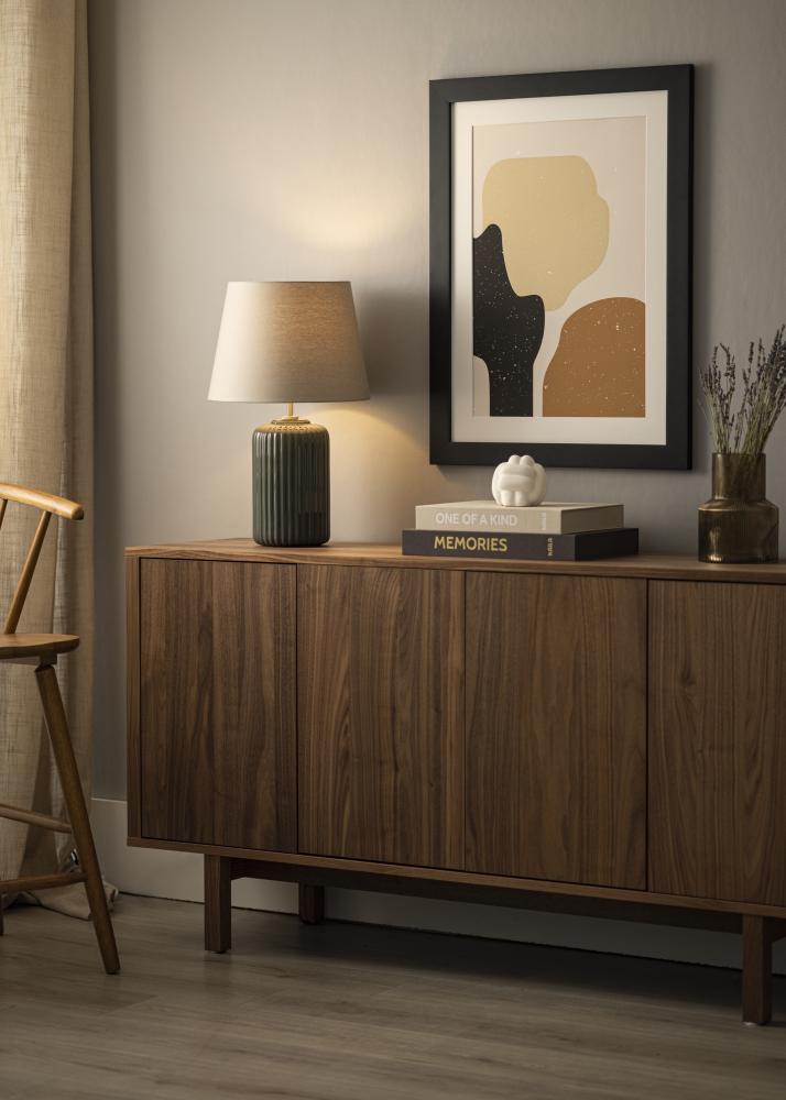 Cornice Härjedalen Vetro acrilico Nero 80x80 cm