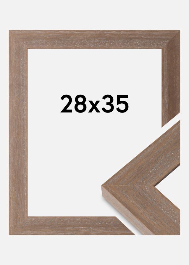 Cornice Juno Vetro Acrilico Grigio 28x35 cm