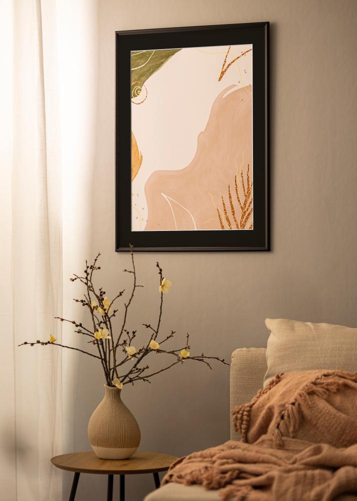 Cornice Horndal Nero 50x60 cm - Passe-partout Nero 14x18 inches