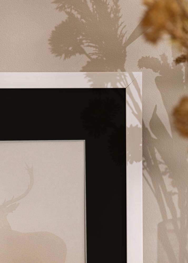 Cornice Stilren Bianco 18x24 cm - Passe-partout Nero 13x18 cm