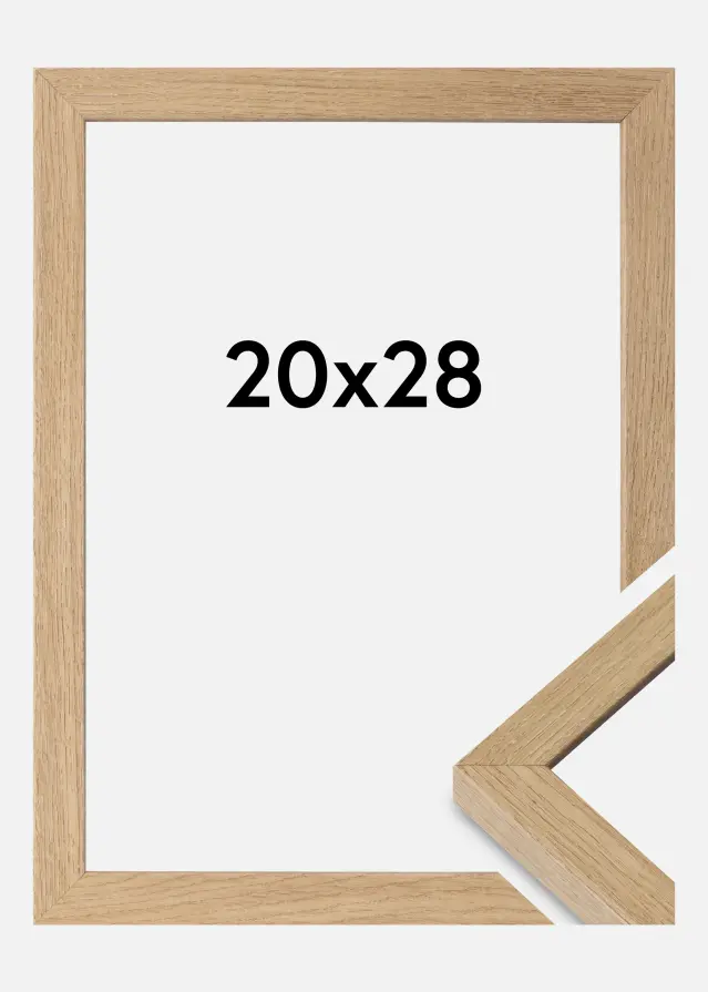 Cornice Hermes Vetro Acrilico Natural Oak 20x28 cm