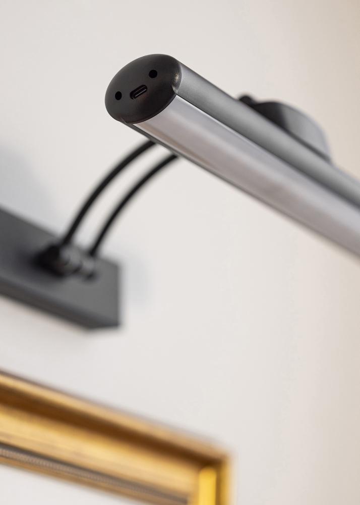 KAILA Luster Illuminazione per quadri a batteria 32 cm - Nero