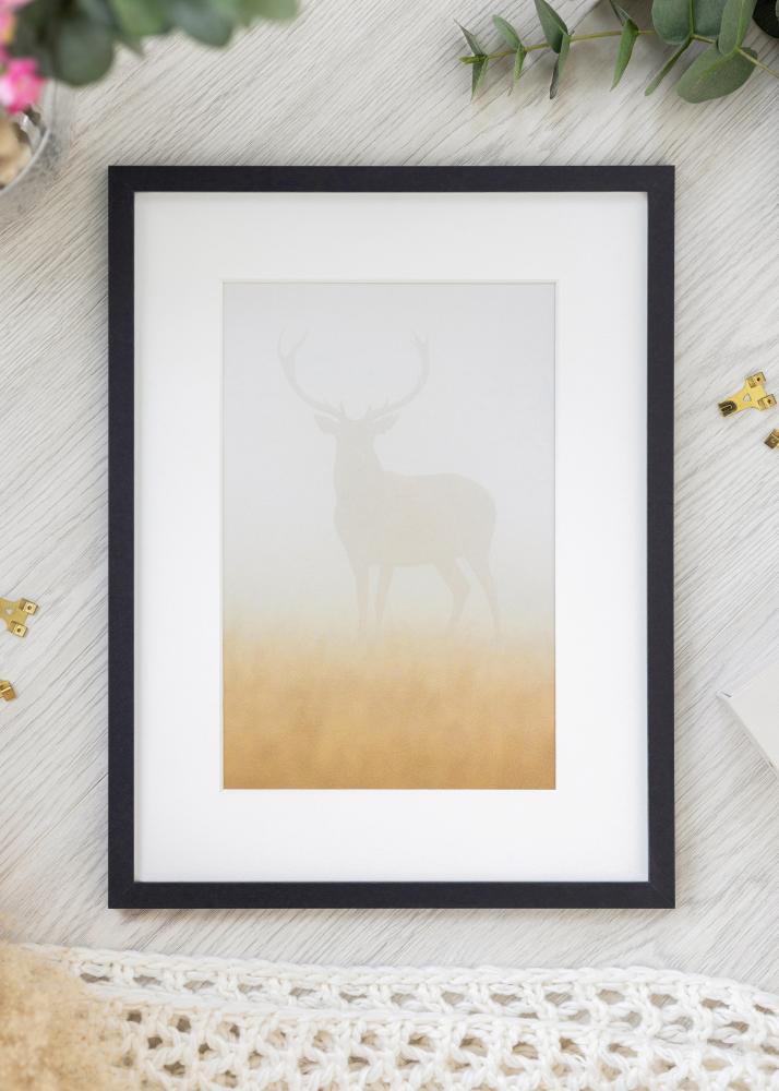 Cornice Trendy Vetro Acrilico Nero 35x35 cm