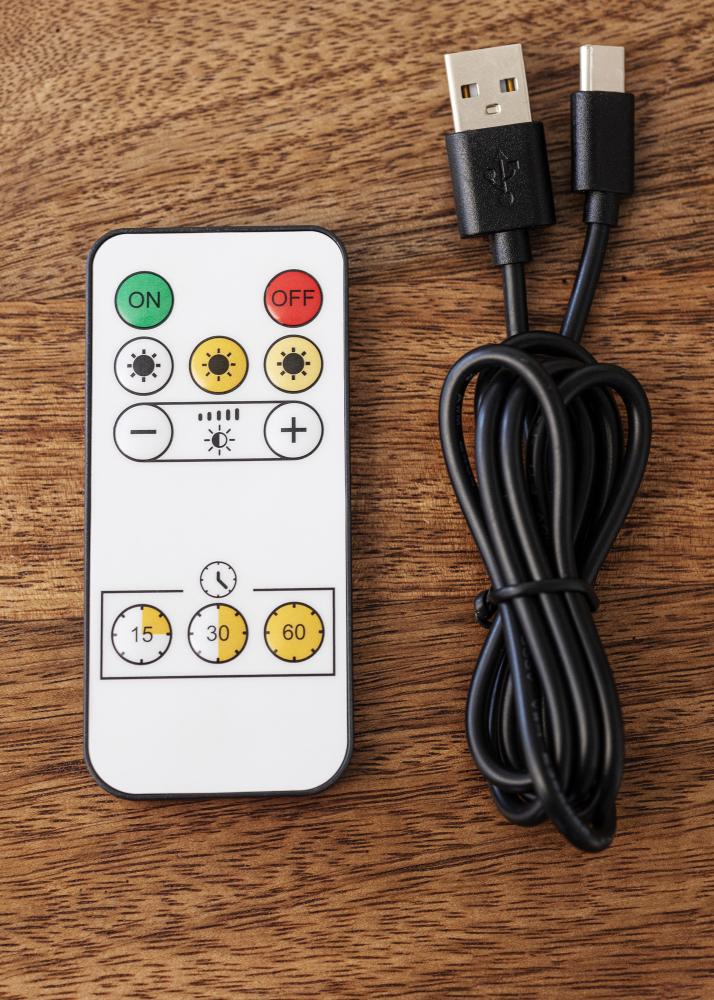 KAILA Luster Illuminazione per quadri a batteria 32 cm - Nero