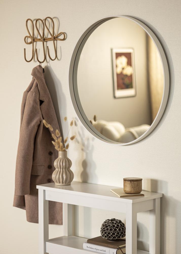 Specchio Reflection Bianco 70 cm Ø