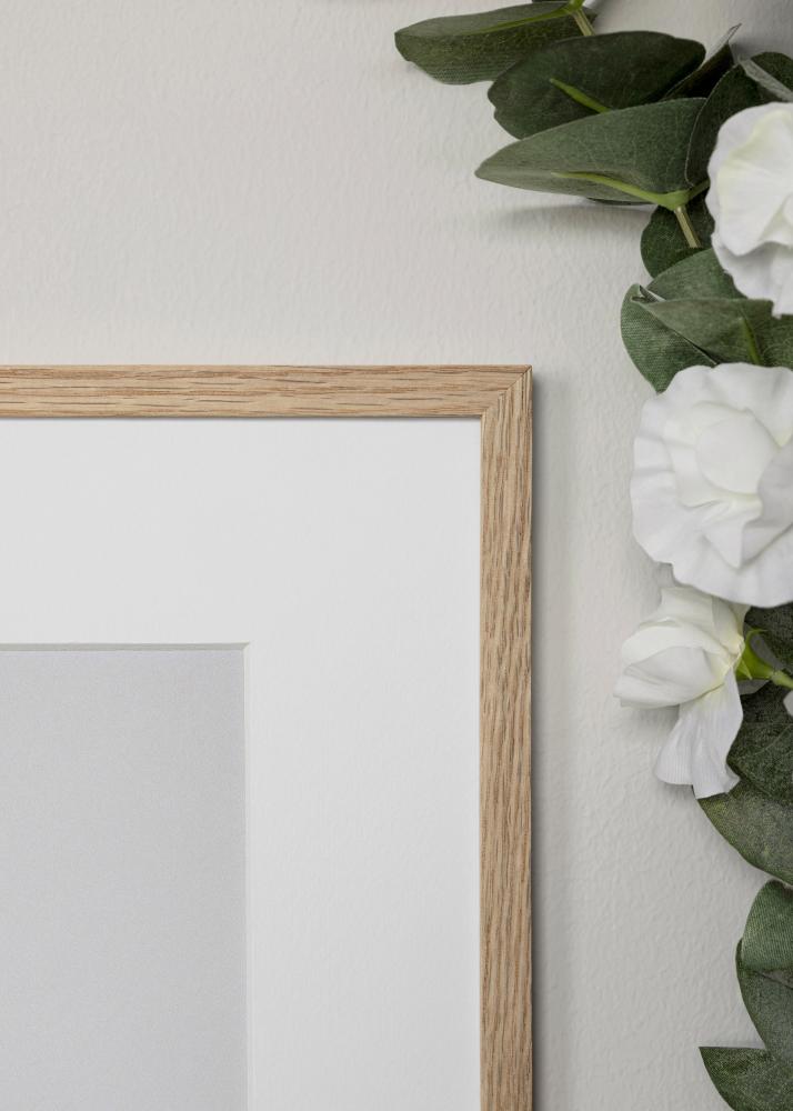 Cornice quercia stretta acrilico 32x32 cm